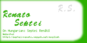 renato septei business card